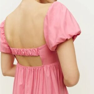 Reformation Auriela Dress in Ladies Room Pink